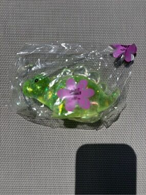Sweet and Shimmer Green Glitter Dinosaur Squishy Toy